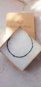 Sapphire choker necklace