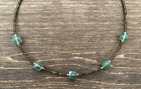 Green aventurine Prosperity necklace