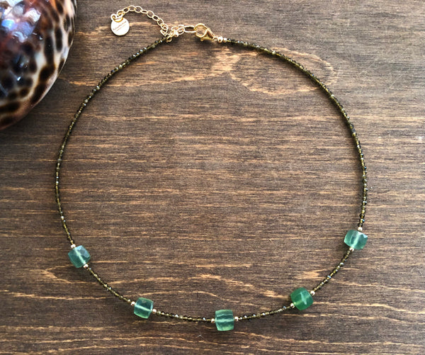 Green aventurine Prosperity necklace