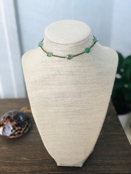 Green aventurine Prosperity necklace