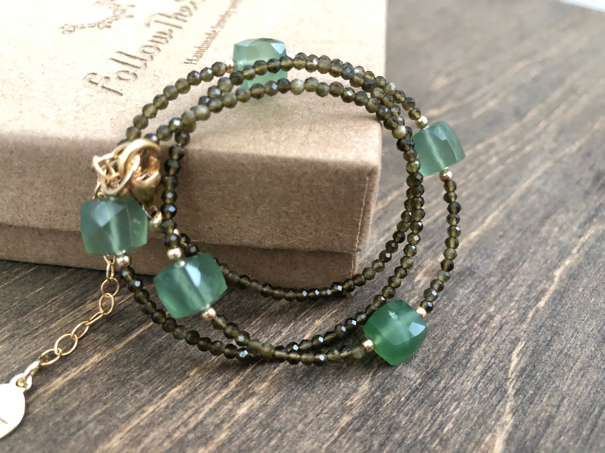 Green aventurine Prosperity necklace