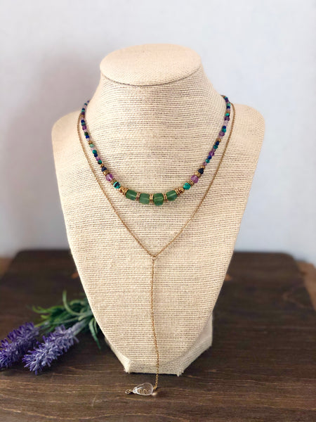 Lavender bloom necklace