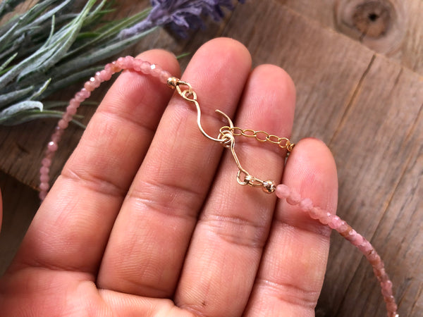 AAA grade Pink Rhodochrosite necklace