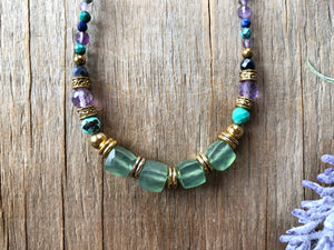 Lavender bloom necklace