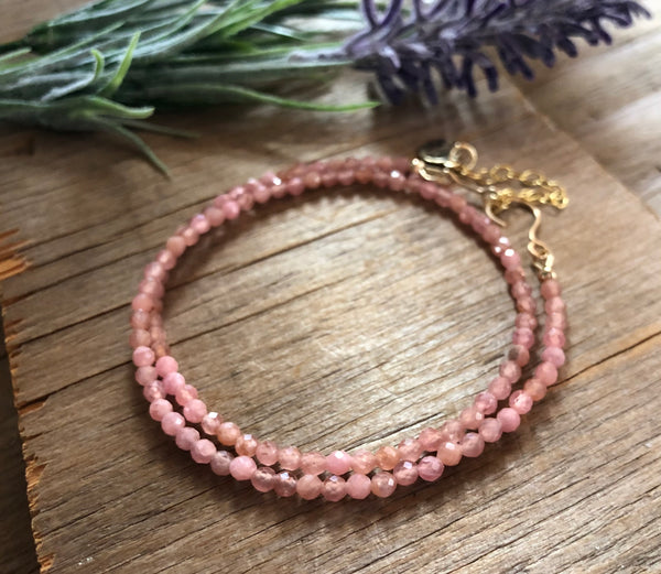 AAA grade Pink Rhodochrosite necklace