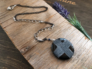 Men’s Buffalo horn pendant chain necklace