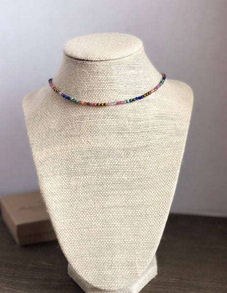 Dainty Rainbow hippie necklace